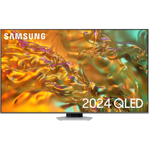 Samsung QE85Q80DATXXU Q80D 85" QLED 4K HDR Smart TV, 4K Ultra HD, Silver